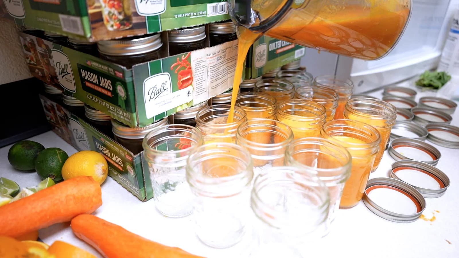 Fresh ingredients and workshop materials prepared for participants