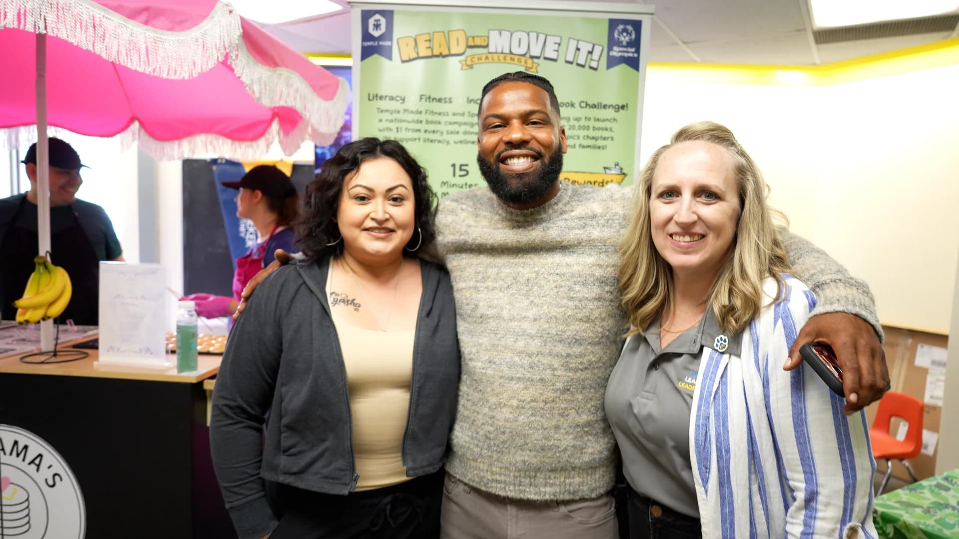 Temple Made leadership with teachers at a community workshop